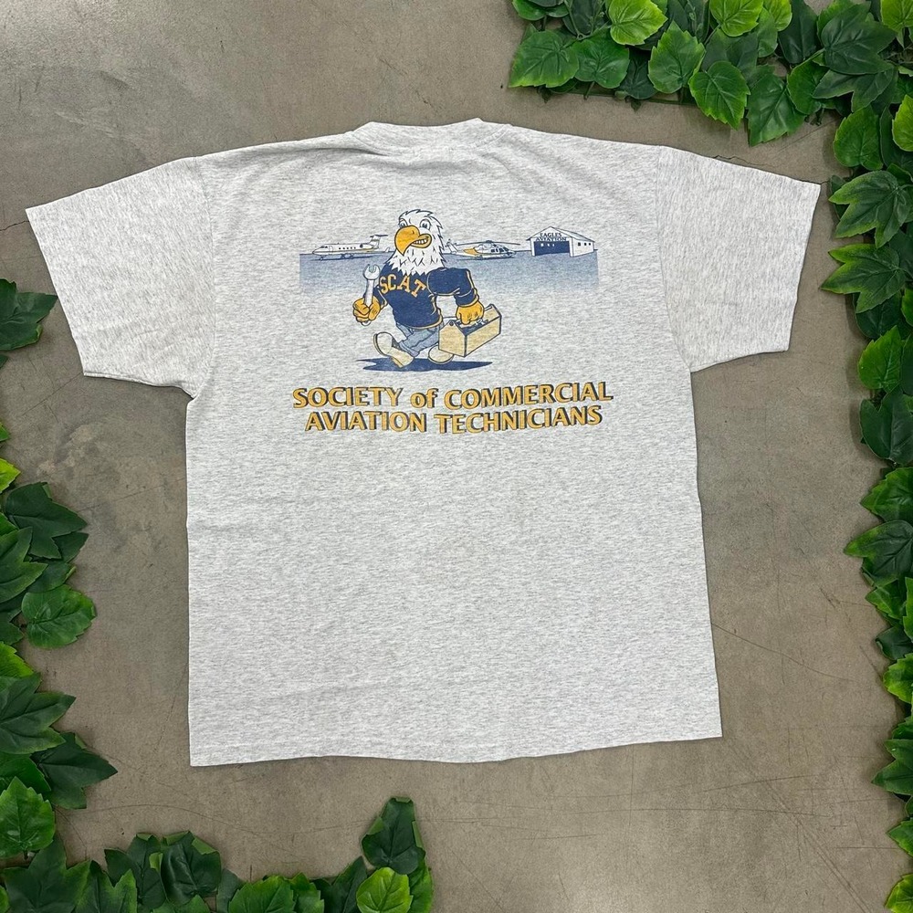 Vintage Society of Commercial Aviation Technicians Embry-Riddle Graphic T-Shirt